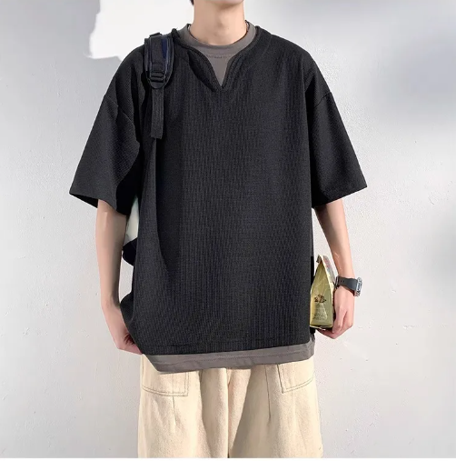 Short sleeve henley t-shirt size chart