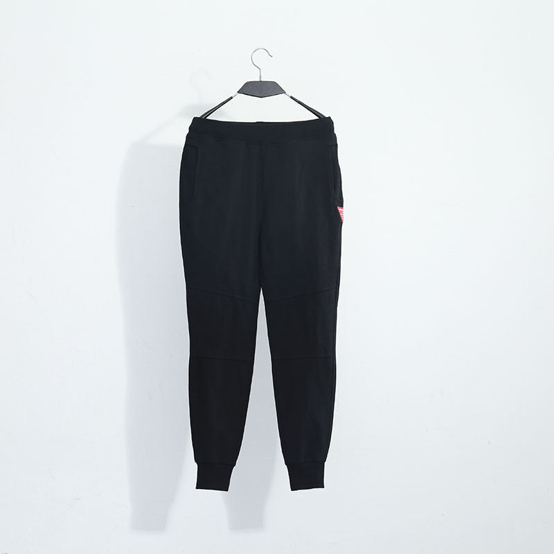 Fleece lined joggers shown on model
