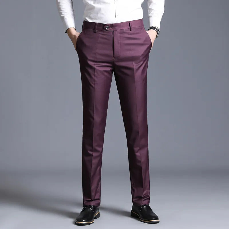 Trouser waistband and flat front detail